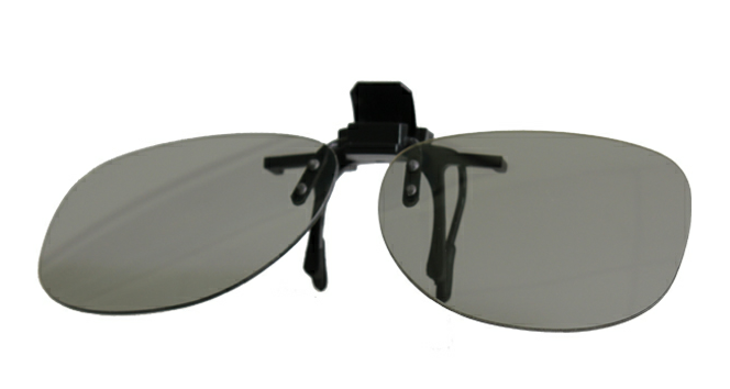 metal clip-on 3D glasses