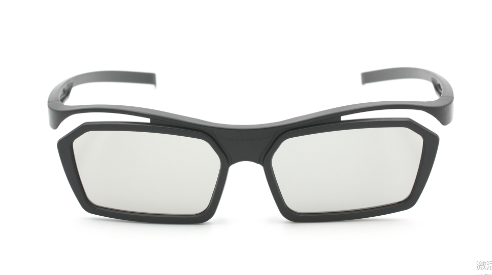 Polarisierte 3D-Brille aus Kunststoff